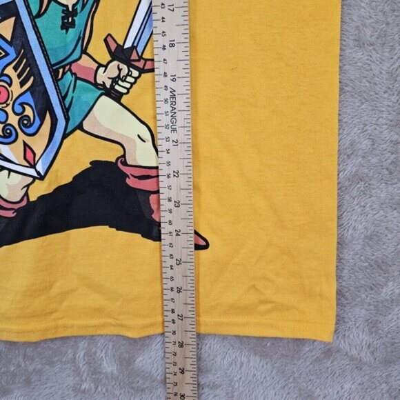 Super Nintendo The Legend Of Zelda A Link To The Past Shirt Men's Size S Yellow - Picture 4 of 10